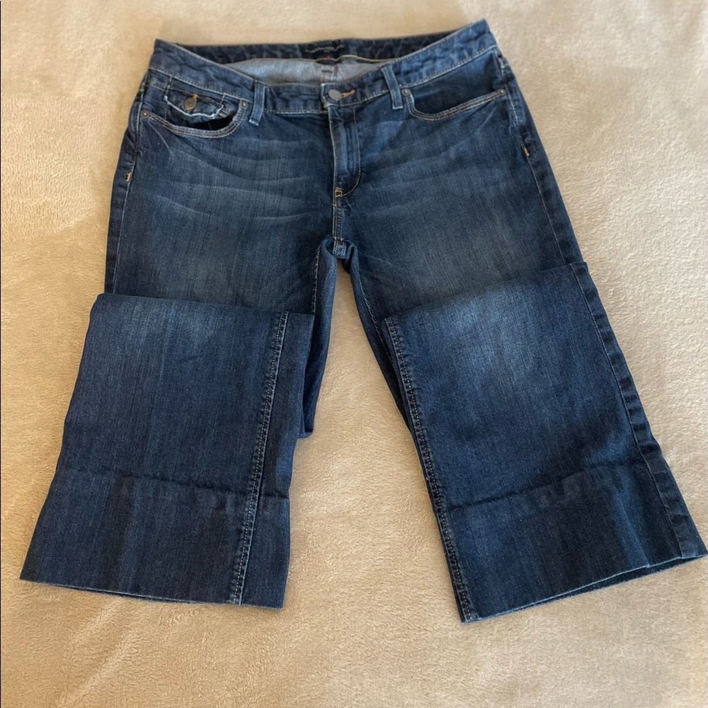 ***SOLD***Banana Republic Low-Rise Cropped Wide Leg Jeans - Size 10 - Picture 6 of 13